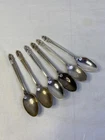 International Royal Danish 6 Sterling Silver demitasse spoons  74.9 grams
