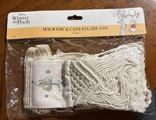 Winnie The Pooh Macrame Canvas Nursery Garland 4ft Long New In Package
