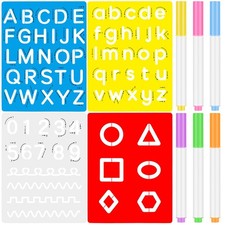 Gersoniel 10 Pieces Preschool Letters and 21 x 16 cm / 8.27 x 6.3 inches