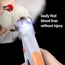 Professional Pet Nail Clipper Scissors with LED Light Cat Dog Nail Clipper