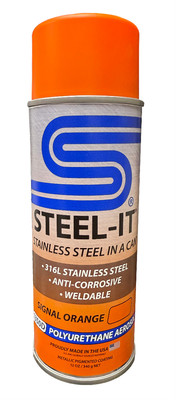 STEEL-IT 1350D Signal Orange Polyurethane (12oz Spray Can)