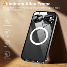 For Google Pixel 10 Pro, Shockproof Magnetic Aluminum Metal Bumper Cover Case