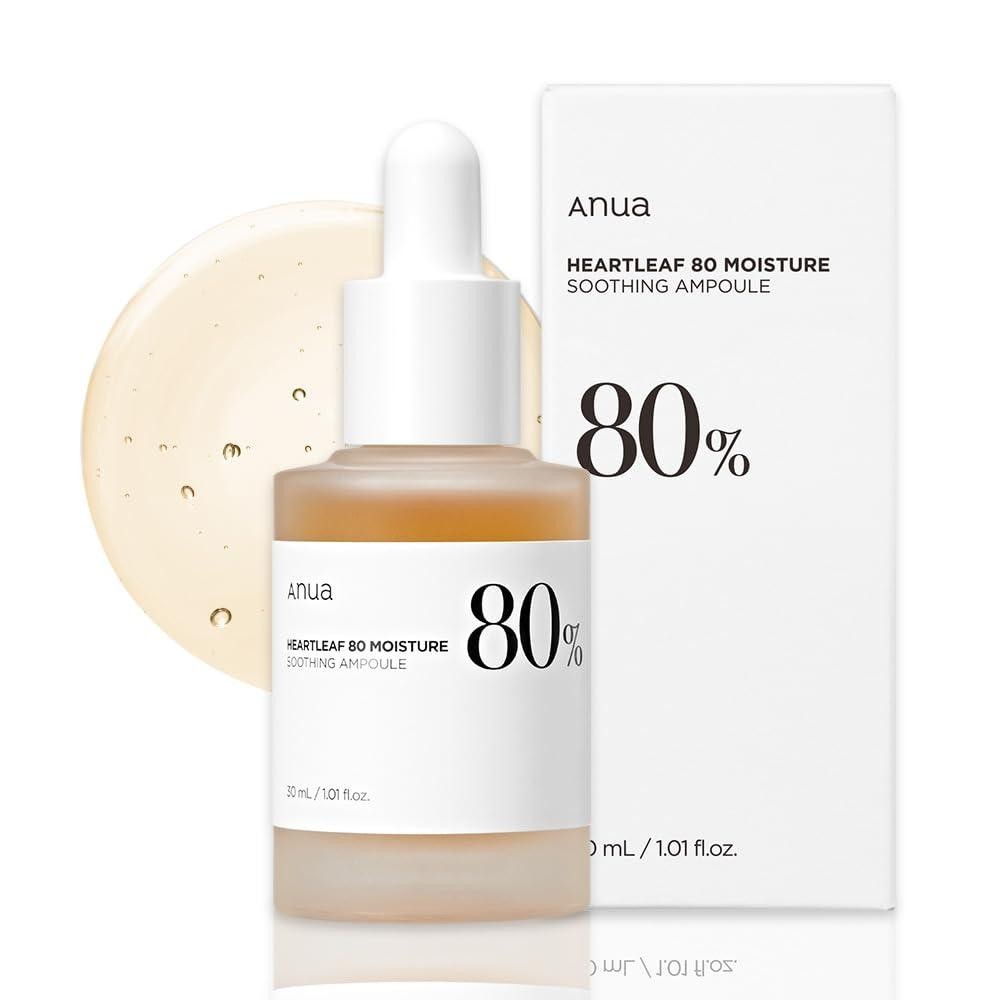 ANUA Heartleaf 80 Moisture Soothing Ampoule 30ml Korean Skincare Serum