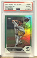 2023 Topps Pro Debut PD118 Jacob Miller Green Foil PSA Gem Mint 10 HammerHeads
