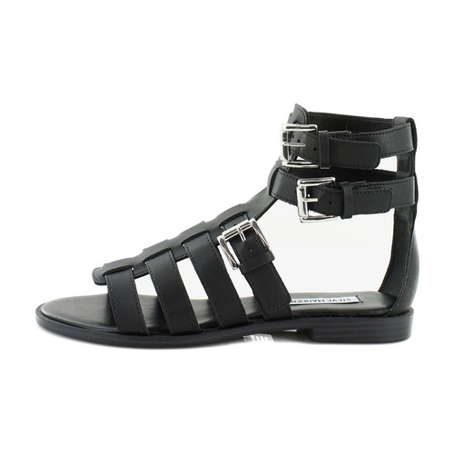 Steve Madden Bruno schwarze Damenschuhe Größe 7 M Sandalen - Bild 2 von 8