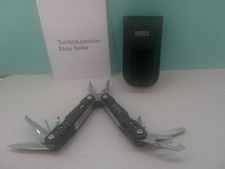 NRA Black Pocket  Multi-Tool with 9 Tools with Plastic Handles with Sheath