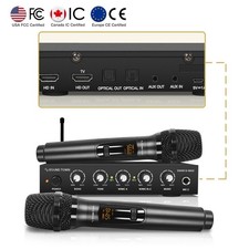 Sound Town Wireless Mic Karaoke Mixer w/ HD ARC, Optical, AUX SWM16-MAX 