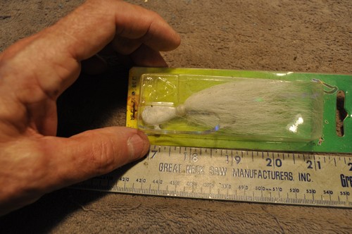 Wahoo Saltwater Bucktail Jig 1/2OZ WHITE , new in package see pictures - Picture 10 of 11