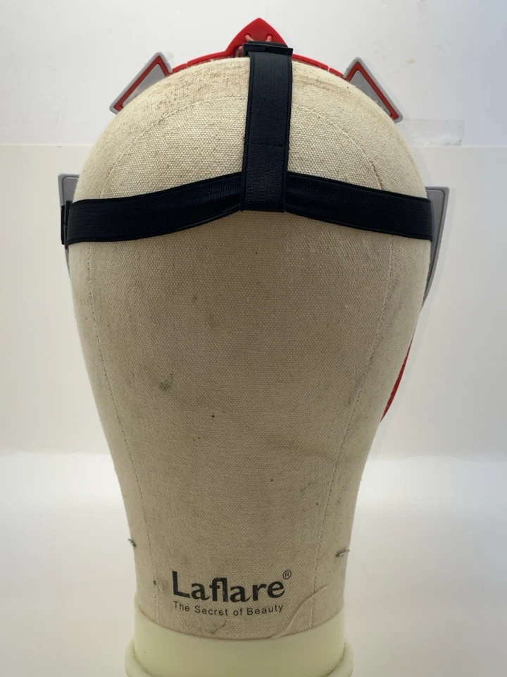 Máscara ajustable Power Rangers Red Dino Fury Deluxe iluminada para niños Halloween ☼ Foto 3 de 4