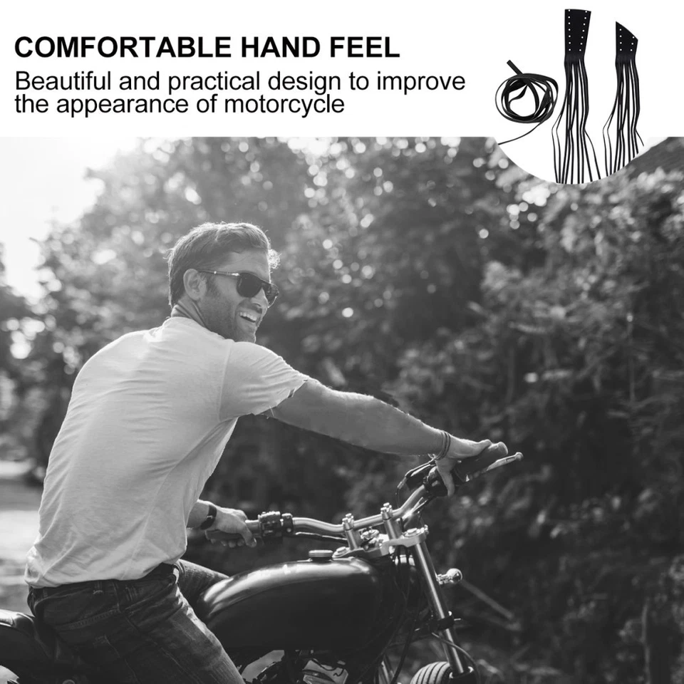  3 Pairs Motorrad Fransen Griffe Quasten -Lenkergriff -Lenkergriffe - Bild 4 von 4