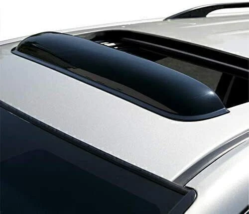 US 42.5" SMOKE SUNROOF MOON SUN ROOF WINDOW VISOR SHADE VENT WIND/RAIN DEFLECTOR - Image 4 of 4