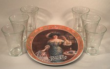 Pepsi Old-Time Tray & Glass Set, Vintage, Original Packing Box