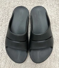 OOFOS OOahh Size Men's 5/ Women's 7 Unisex Slide Sandals - Black