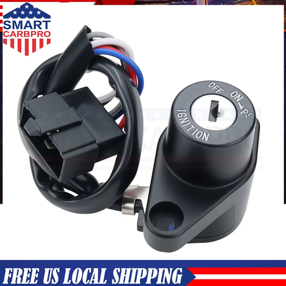 INTERRUPTOR CHAVE DE IGNIÇÃO PARA KAWASAKI VULCAN 500 EN500 LTD 1990-2009 227005-1204 - Imagem 4 de 4