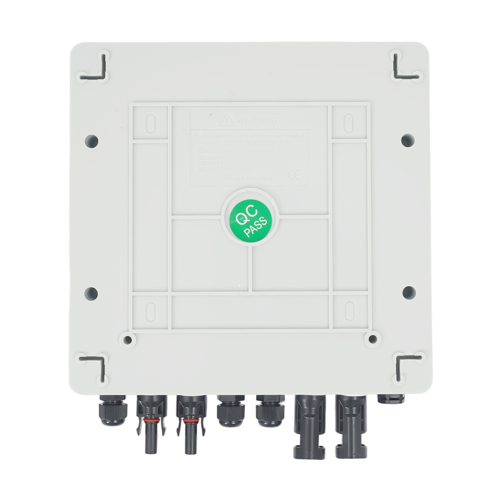 DC 500V / 1000V Solar PV Combiner Box 2 Strings Circuit Breaker For Solar Panel