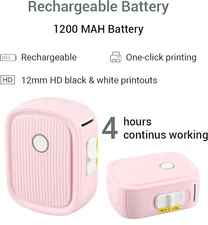 Portable Label Maker Machine Bluetooth Thermal Label Printer Sticker Printer