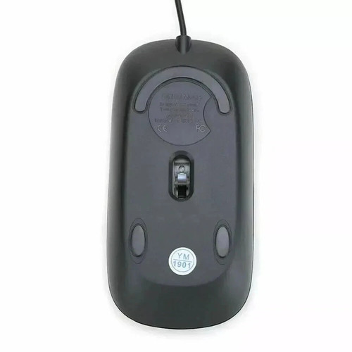 Wired USB Optical Mouse For Pc Acer Laptop Computer Scroll Wheel Black Mice UK - Picture 6 of 6