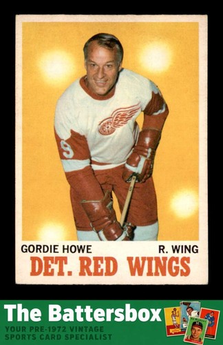 Gordie Howe #29 1970 O-Pee-Chee card