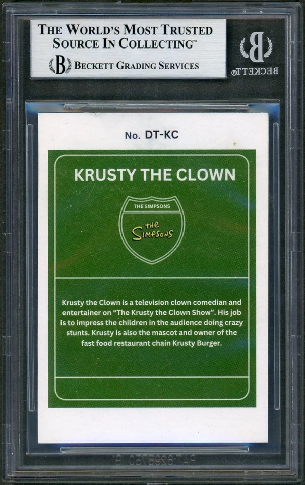 Dan Castellaneta SIGNED Krusty Clown Downtown SP The Simpsons Custom BAS Auto - Image 2 of 2