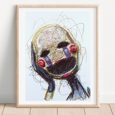 The Puppet Ballpoint Pen Art Print, Five Nights at Freddy 2 Poster