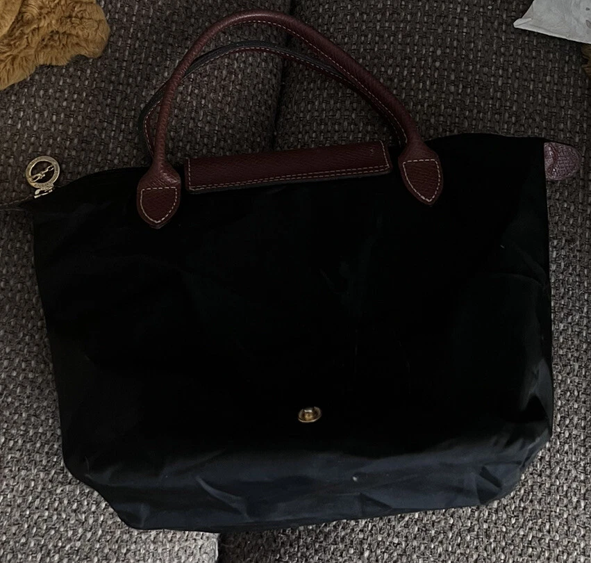 Longchamp black Le Pliage Original Pouch