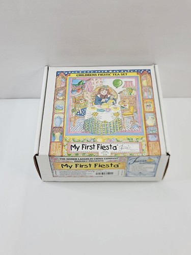 Fiestaware My First Fiesta Childrens Tea Set 11 Pc Set New In Box Homer Laughlin - Picture 2 of 16