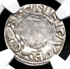 ENGLAND. Richard I "The Lionheart", 1189-1199. Silver Penny, NGC VF35