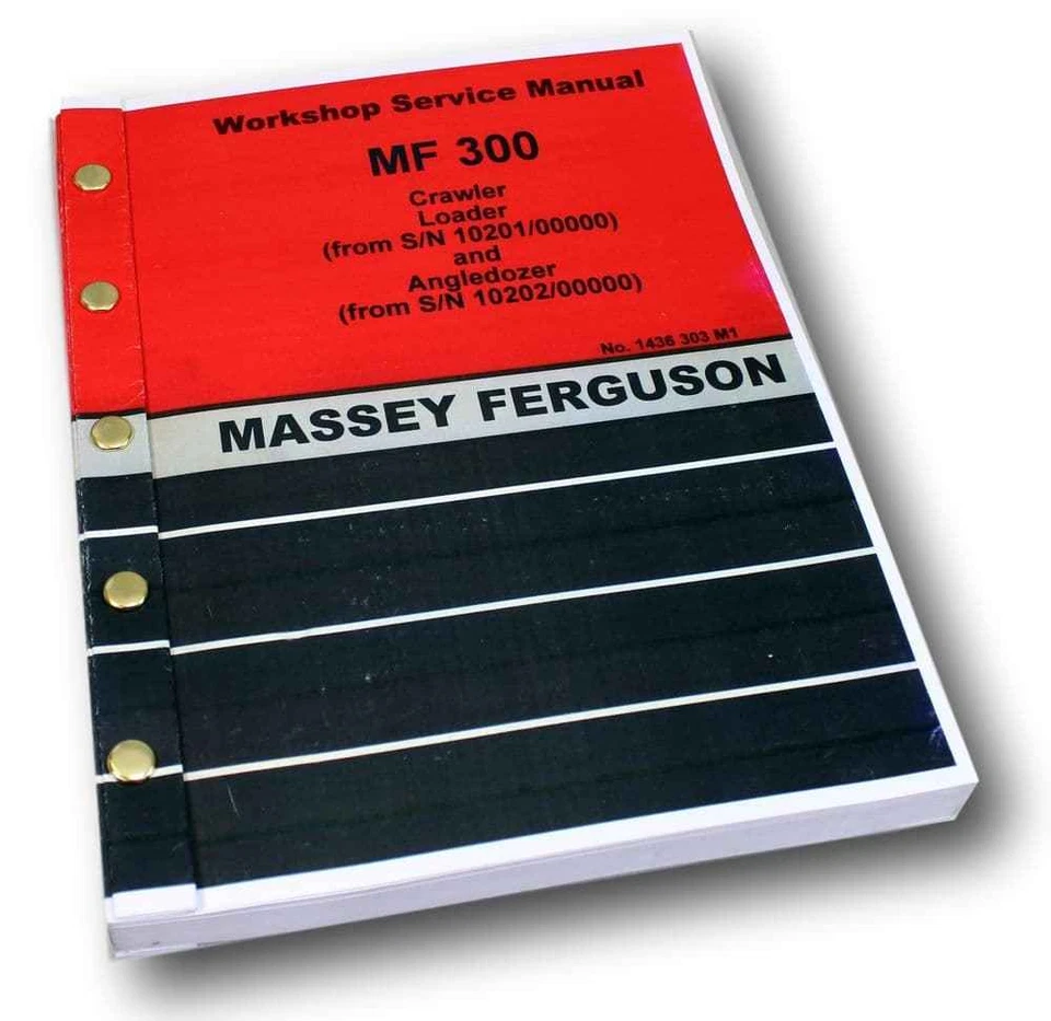 Massey Ferguson Mf 300 Crawler Angle Dozer Bulldozer Workshop Service Manual - Image 2 of 4