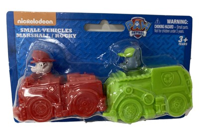 NIP New Paw Patrol Small Vehicles Marshall And Rocky Red Green Cake Toppers