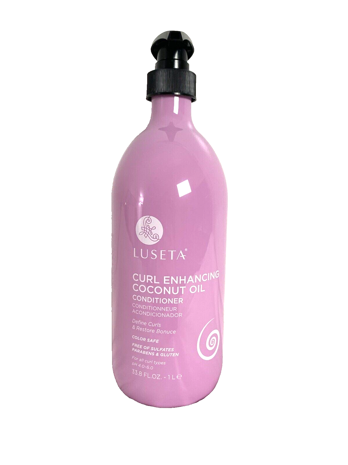 Luseta Coconut Oil Curl Define Conditioner Restores & Enhances Curls 33.8oz