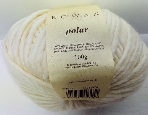 Rowan Polar Yarn Unit of 1 Wool/Alpaca White ChunkySingle Ply New - Picture 3 of 5
