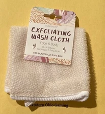 EVRIHOLDER Exfoliating Face & Body Wash Cloth NEW EVRIBEAUTY