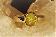 Opal Ring Farbblinker 925 Sterling Silber - Unikat - Handarbeit