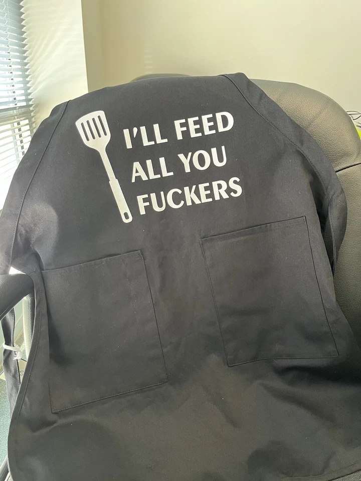 I'll Feed All You Fu**ers Two Pocket Apron - Image 2 of 4