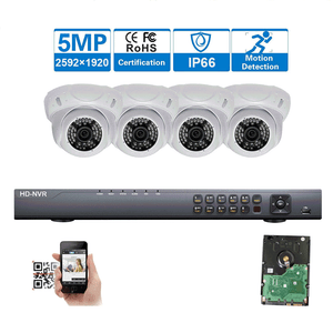 5MP PoE Onvif Dome Audio Weatherproof IP Security Camera 48IR Wide Angle System