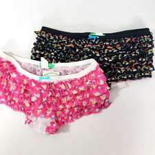 2 Honeydew Mesh Hearts Rainbow Rumba Women's Panties Underwear S Small NEW