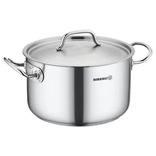 Korkmaz Gastro Proline 2.7 Liter Stainless Steel Casserole w Lid in Silver
