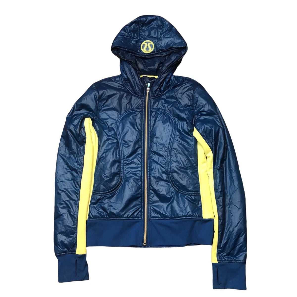 RARE Lululemon SE Uba Hoodie Lux Size 6 Blue Citron Luxchange Pre Owned