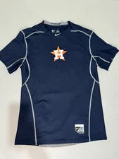 Men's Astros Nike Shirt Hypercool Pro Combat Dri Fit Medium