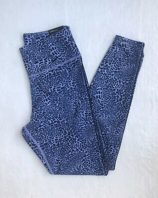 Nike Leopard Print Blue/ Purple Tight Fit Leggings, Size S UK