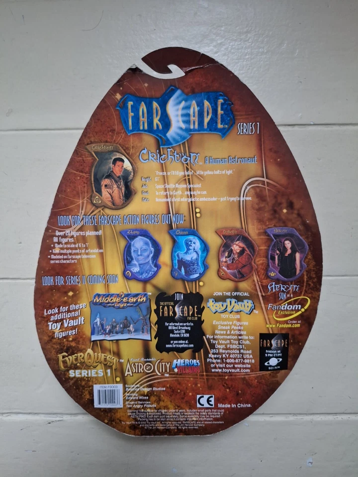 6" FARSCAPE Figur  CRICHTON Thank God It´s Friday Action Figure Series 1 *** OVP - Bild 2 von 2