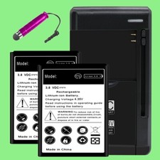 2x 5070mAh Business Battery Charger Stylus f Samsung Galaxy J1 Mini Prime J106B