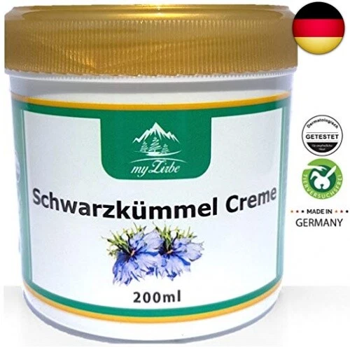 Schwarzkümmel Creme 200 ml wohltuende Wirkung bei Neurodermitis, Akne oder - Bild 2 von 5