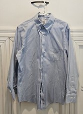 Brooks Brothers 1818 Regent Men s Blue Checkered Shirt Size 16-2/3 EUC