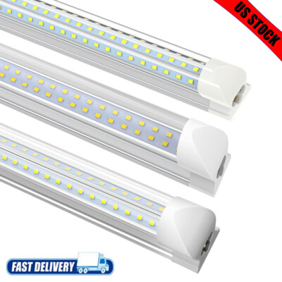 20~25 Pack 8FT LED Shop Light Fixtures T8 4FT 5FT 6FT LED Tube Light Bulb 8 Foot
