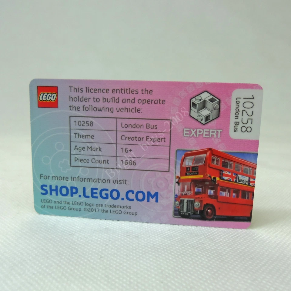 # LEGO London Bus Limited Edition Driving License Very Rare New Mint - Image 2 of 3