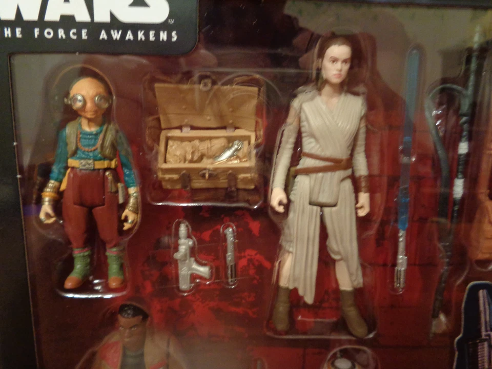 Juego de figuras de acción Star Wars Takodana Encounter 3,75" Maz Kanata, Rey, BB-8, Finn Foto 2 de 4