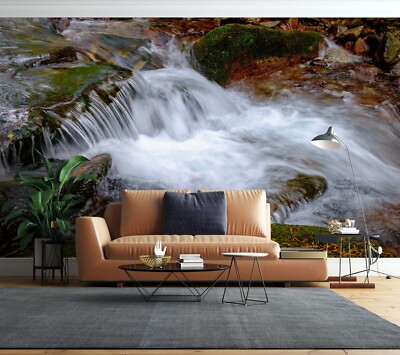 3D Stone River G9258 Wallpaper Wall Murals Removable Self-adhesive Honey