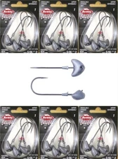 (6) Packs Berkley Fusion 1 Oz Unpainted Football Jig Heads Fish Hook Brand New