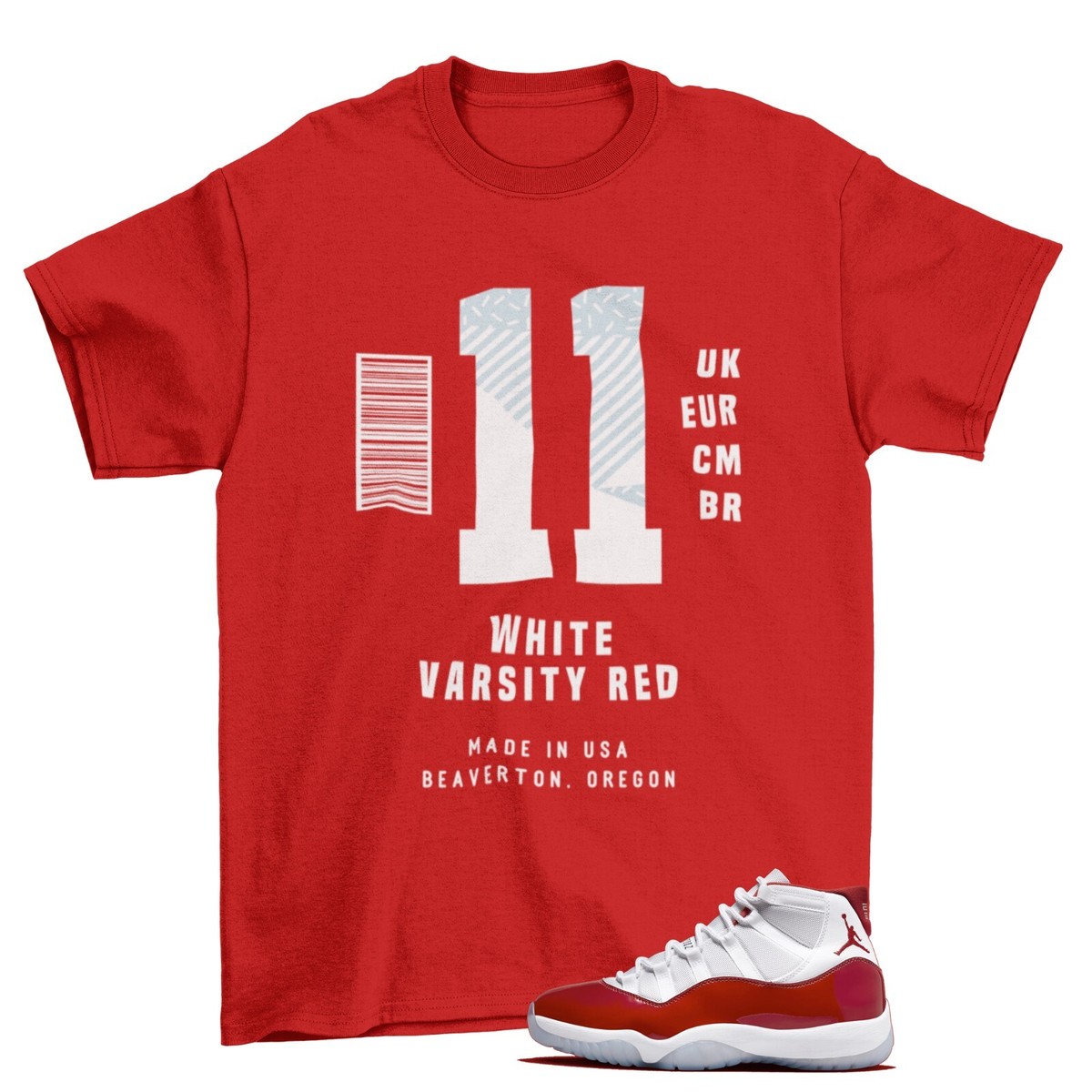 jordan 11 cherry red shirts